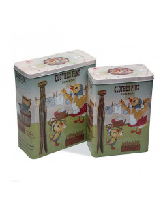 Box Clothes Pins Metall...