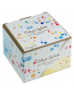 Taza con Plato Colors (4 pcs) 2