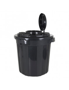 Abfalleimer Hop Schwarz