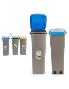 Papelera Azul Plástico 40L 2