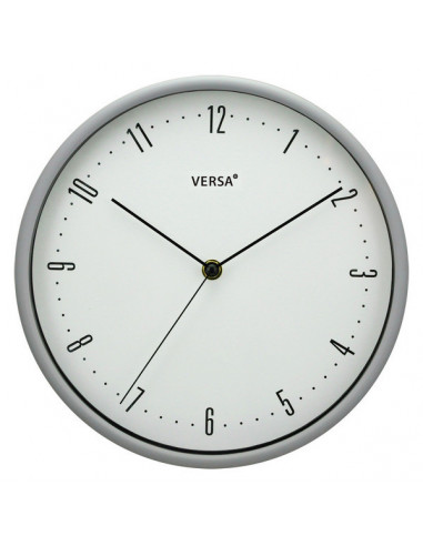 Reloj de Pared (4,5 x 25 x 25 cm) Gris