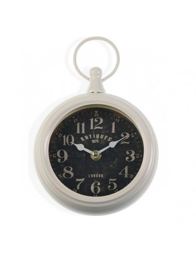 Reloj de Pared White Metal (5,5 x 23...