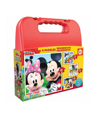 Set mit 4 Puzzeln Disney Mickey Mouse...