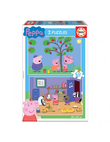 Kinderpuzzle Peppa Pig Educa (2 x 48...