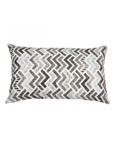 Cojín Damero Coor. Marrón