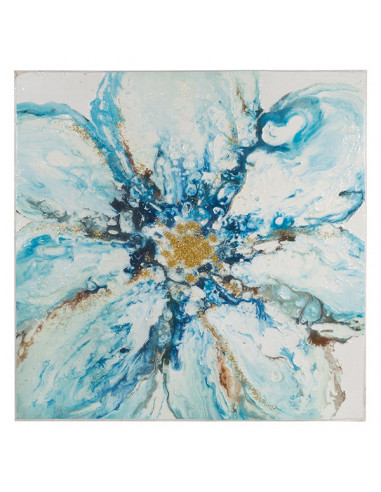 Ölgemälde Fleur (100 x 4 x 100 cm)