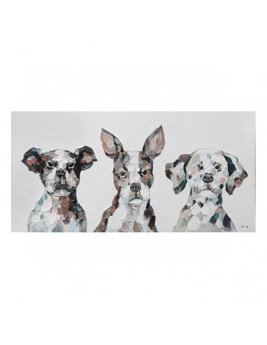 Cuadro Óleo Dogs (120 x 60 x 4 cm)