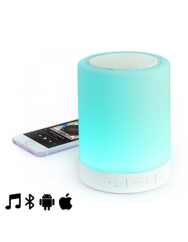 Bluetooth-Lautsprecher mit LED-Lampe...