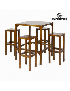 Mesa alta con 4 taburetes -...