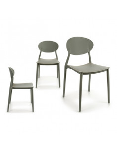 Silla de Comedor Gris...