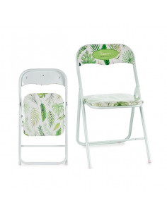 Silla Plegable Blanco PVC...