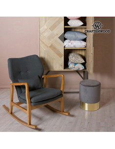 Hocker (42 x 35 x 35 cm) Grau 2