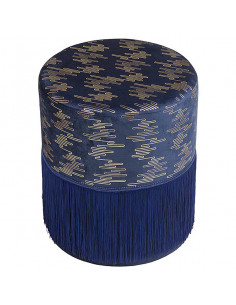 Puff Madera de pino Azul...