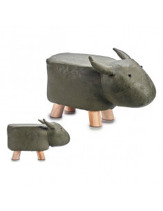 Hocker Grau (24 x 28 x 51	 cm)