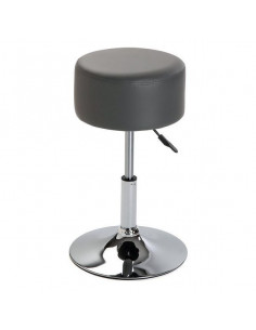 Hocker Grau Metall Polyskin...