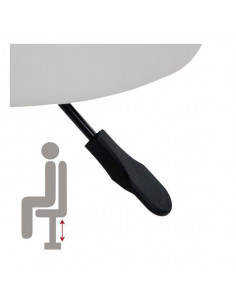 Hocker Weiß Metall Polyskin... 2