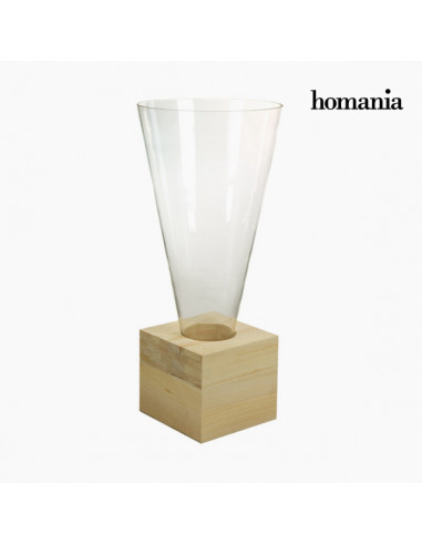 Vase Glas Holz - Pure Crystal Deco...