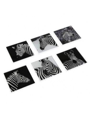 Untersetzer Kristall Zebra (6 pcs)