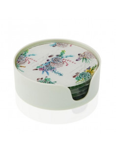 Posavasos Cristal Flores (6... 2