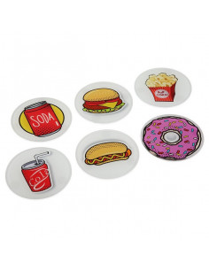 Posavasos Cristal Cómics (6...