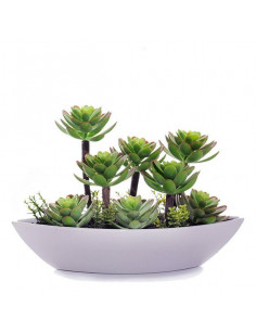 Blumenkasten grün rot Oval