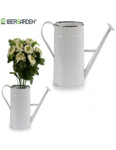 Regadera Plata Blanca Ovalada