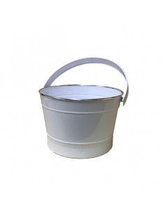 Cubo Blanco Metal (25 x 17...