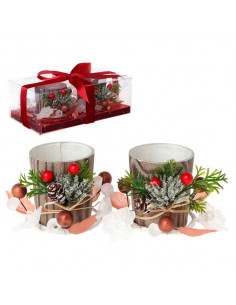 Portavelas (2 pcs) Cristal