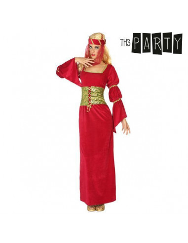 Disfraz para Adultos Dama medieval Rojo