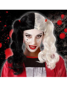 Halloween Perücke Harlekin