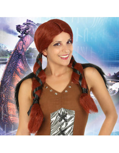 Peluca con Trenzas Vikingo...