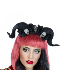 Diadema 112377 Negra Cuernos