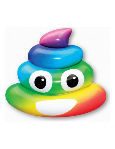 Luftmatratze Rainbow Poo (107 x 121 x...