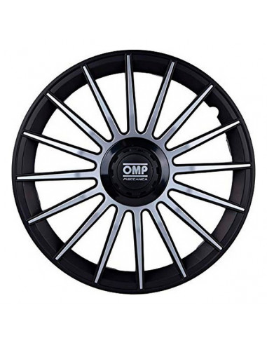 Tapacubos OMP OMP1410 Negro Plateado...