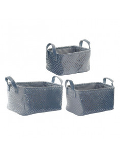 Cesta DKD Home Decor Poliéster 2