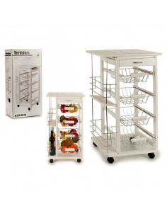 Gemüsewagen Weiß Metall...