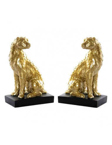 Escultura DKD Home Decor Leopardo...