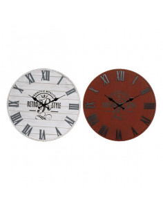 Wanduhr DKD Home Decor Holz...