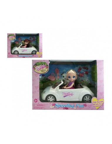 Muñeca con Mascota Speeding Fun Car...