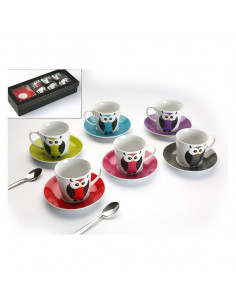 Juego de Tazas de Café Búho...