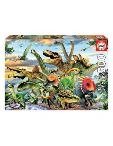 Puzzle Educa Dinosaurier 500 Stücke