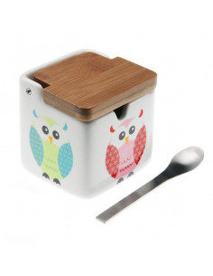 Azucarero Búho Cerámica Con...