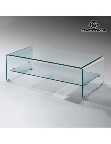 Couchtisch Bend Gebogenes Glas (110 x...