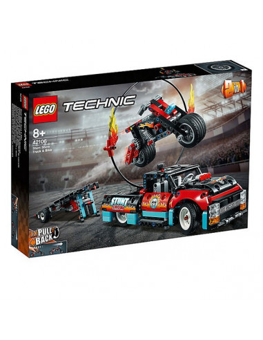 Playset Technic Stunt Show Truck And...