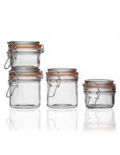 Transparentes Glasgefäß...