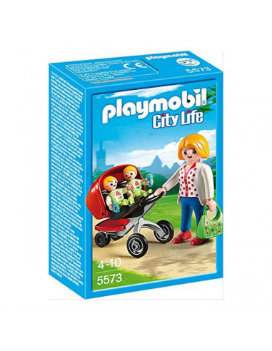 Playset City Life Mama With Twin Cart...