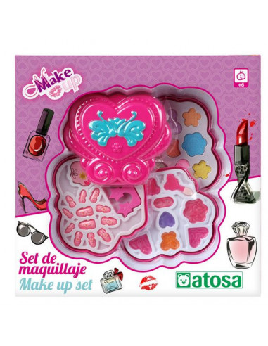 Set de Maquillaje Infantil Corazón Rosa