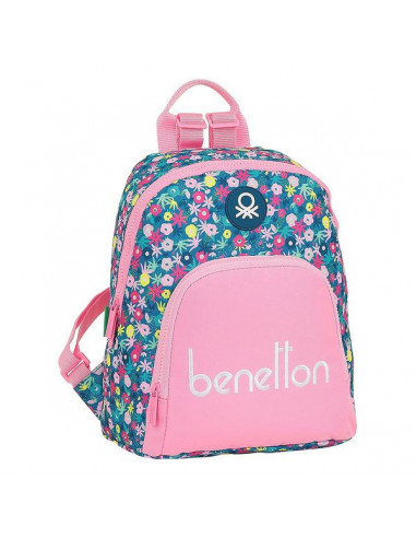 Lässiger Rucksack Benetton Blooming Rosa