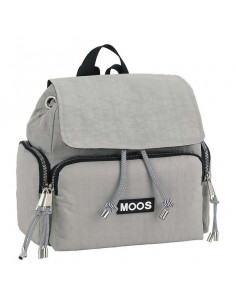 Mochila Casual Moos Gris Claro