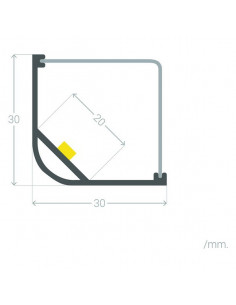 Perfil de Esquinas Ledkia (1M) 2